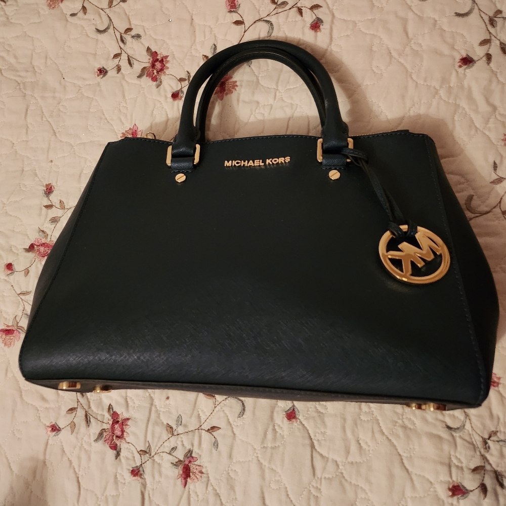 Blue Michael Kors purse